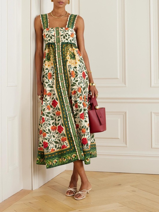 FARM Rio Dresses & Skirts - Farm Rio Garden Tapestry Maxi Dress